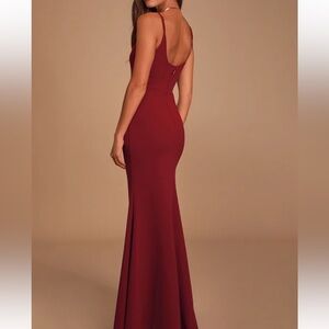Burgundy maxi dress